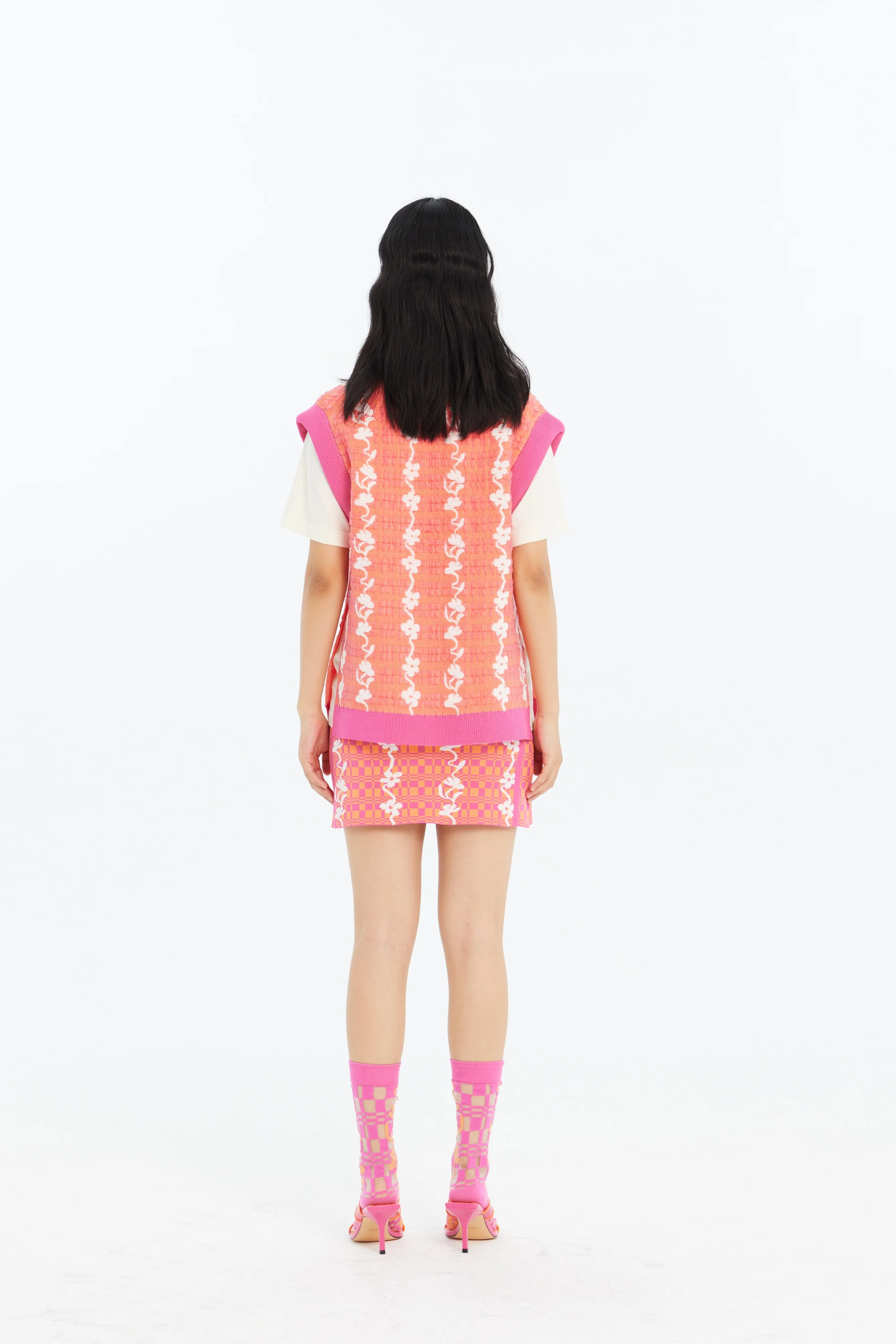 GERRY OVERSIZED FLORAL STITCH ECO VEST - Image 3